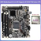 Wresetly H55 Motherboard LGA1156 DDR3 i3 i5 i7 Desktop PC w/ i5 650 CPU view 6