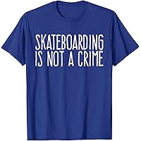 Amazon.com: Skateboarding is not a crime T-Shirt Skate Tee