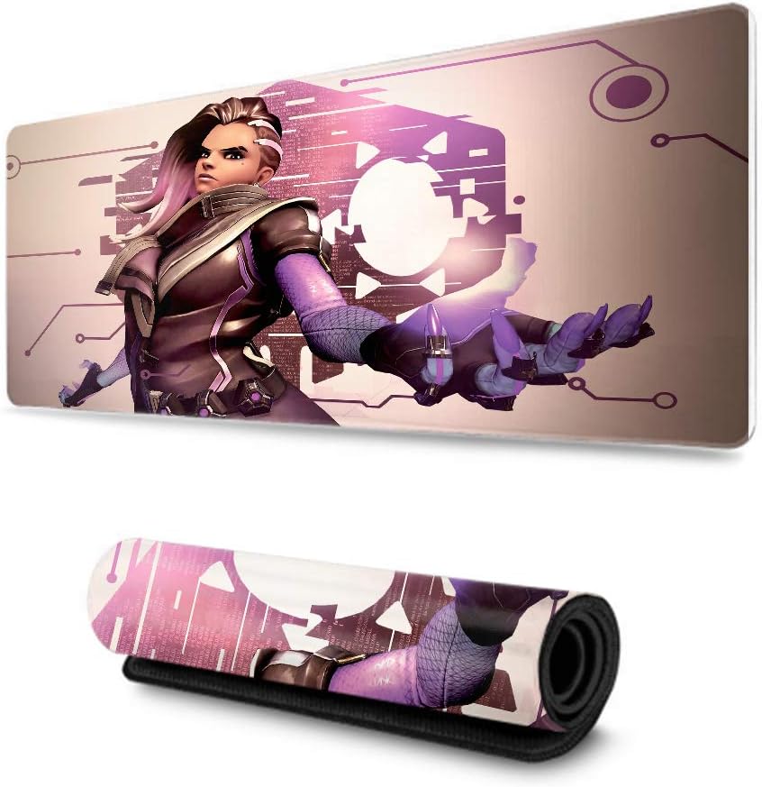 Overwatch,Best Gaming Mouse Pad,Non-Slip Rubber Base Mouse Pad,Laptop Mouse Pad,Anti Slip Rubber Base-(Sombra)