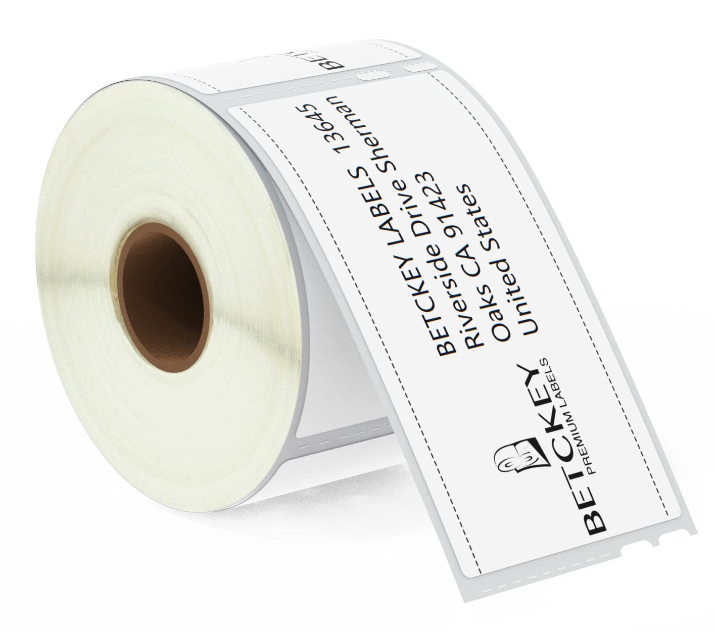 BETCKEY - 1 Roll 99014 Self-Adhesive Labels Compatible with DYMO S0722430, 54mm x 101mm, 240 Large Shipping/Name Badge Labels Compatible with DYMO LabelWriter 450, 4XL, NOT Fit 550 or 5XL