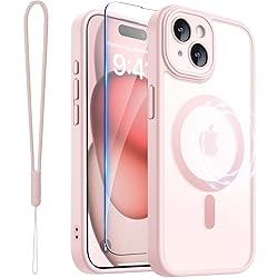 ROYBENS for iPhone 15 Matte Clear Case Compatible