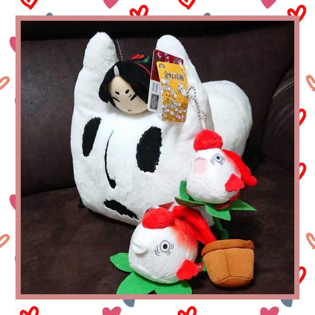 Amazon 鬼灯の冷徹 猫好好 鬼灯 金魚草 鳴くぬいぐるみ つめるマスコット ぬいぐるみ ぬいぐるみ ホビー