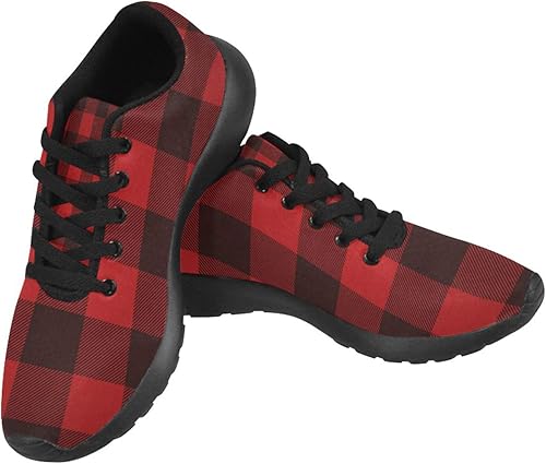 red check shoes