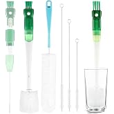 5 Pack Water Bottle Cleaner Brush Set for Hygiene Conscious People: 5 in 1 Removable Multifunctional Water Bottle Brush Cleaning Tools - Easily Cleans the Cup Mouth Lid Bottom and Straw