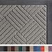 Gorilla Grip Original Durable Rubber Door Mat, 29x17, Heavy Duty Doormat, Indoor Outdoor, Waterproof, Easy Clean, Low-Profile Mats for Entry, Garage, Patio, High Traffic Areas, Gray Diamond primary