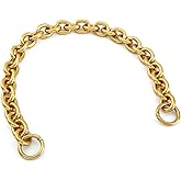 Xiazw Fashionable Heavy Aluminum O Shape Metal Chain Handle Shoulder Strap Replacement for Women's Handbag,Shoulder Bag