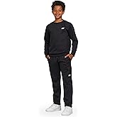New Balance Boys and Toddlers’ 2 Piece Set – Soft Fleece Crewneck Pullover Sweatshirt Cargo Sweatpants Sweatsuit (2T-12)