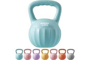 RUNWE Kettlebell Weight for Women and Men (Sold in Single Not in Set) Multiple Weight & Color Options from Beginners to Pros Hand Weight Core Strength Training
