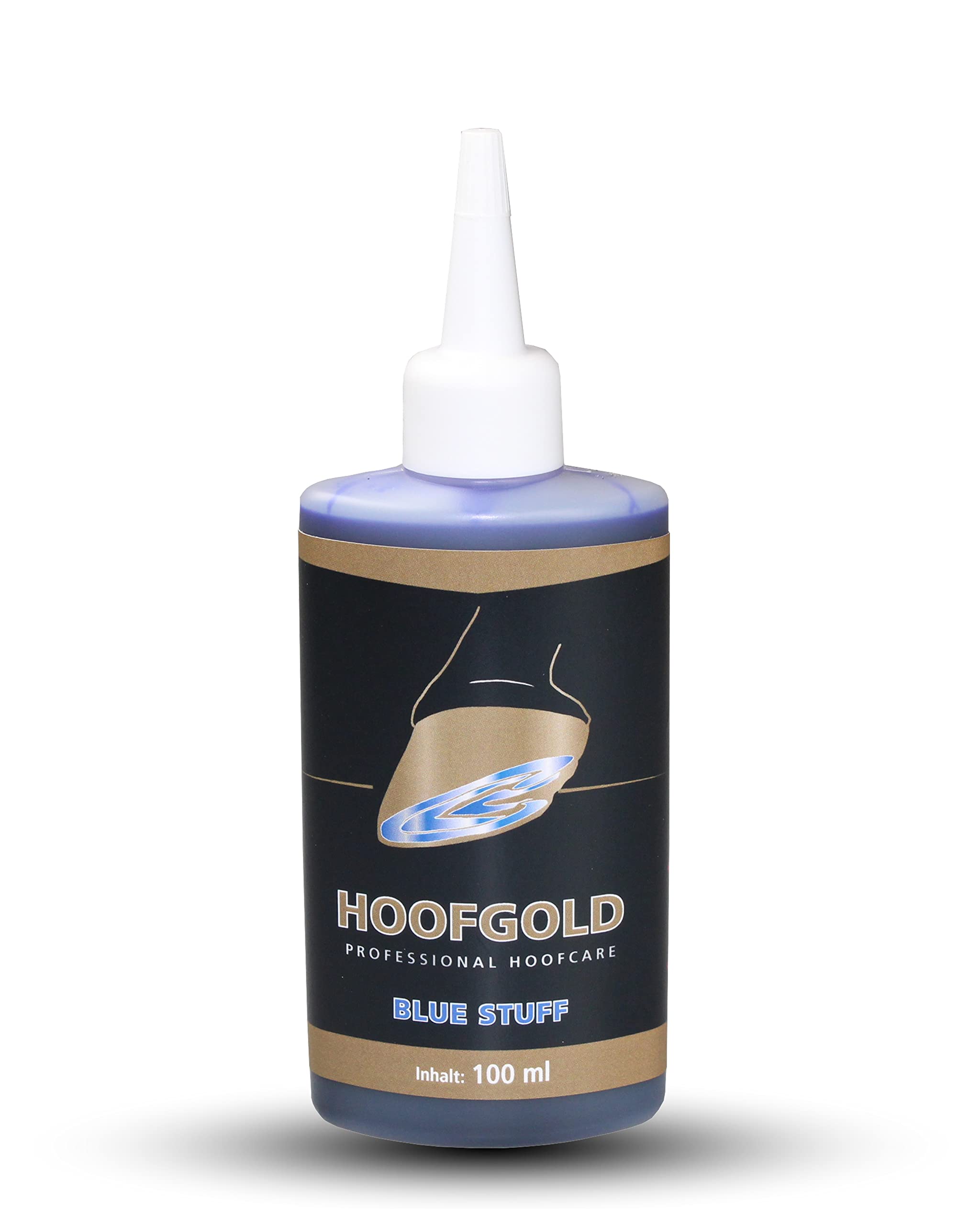 HOOFGOLD BlueStuff - Highly Effective Blasting Agent for Horse Blight & White Line Disease - Instant Aid for Smelly Soft Hooves - ADMR Compliant - 100ml
