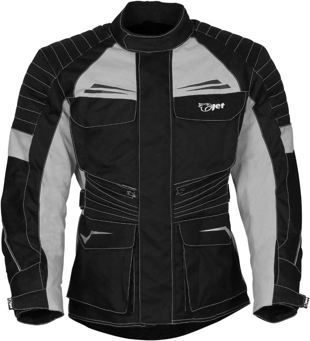 JET Motorcycle Motorbike Jacket Mens Textile Waterproof CE Armoured