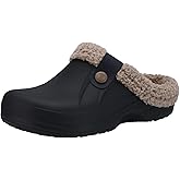 Beslip Classic Fur Lined Clogs Waterproof Winter Fuzzy Slippers for Women Men Indoor and Outdoor