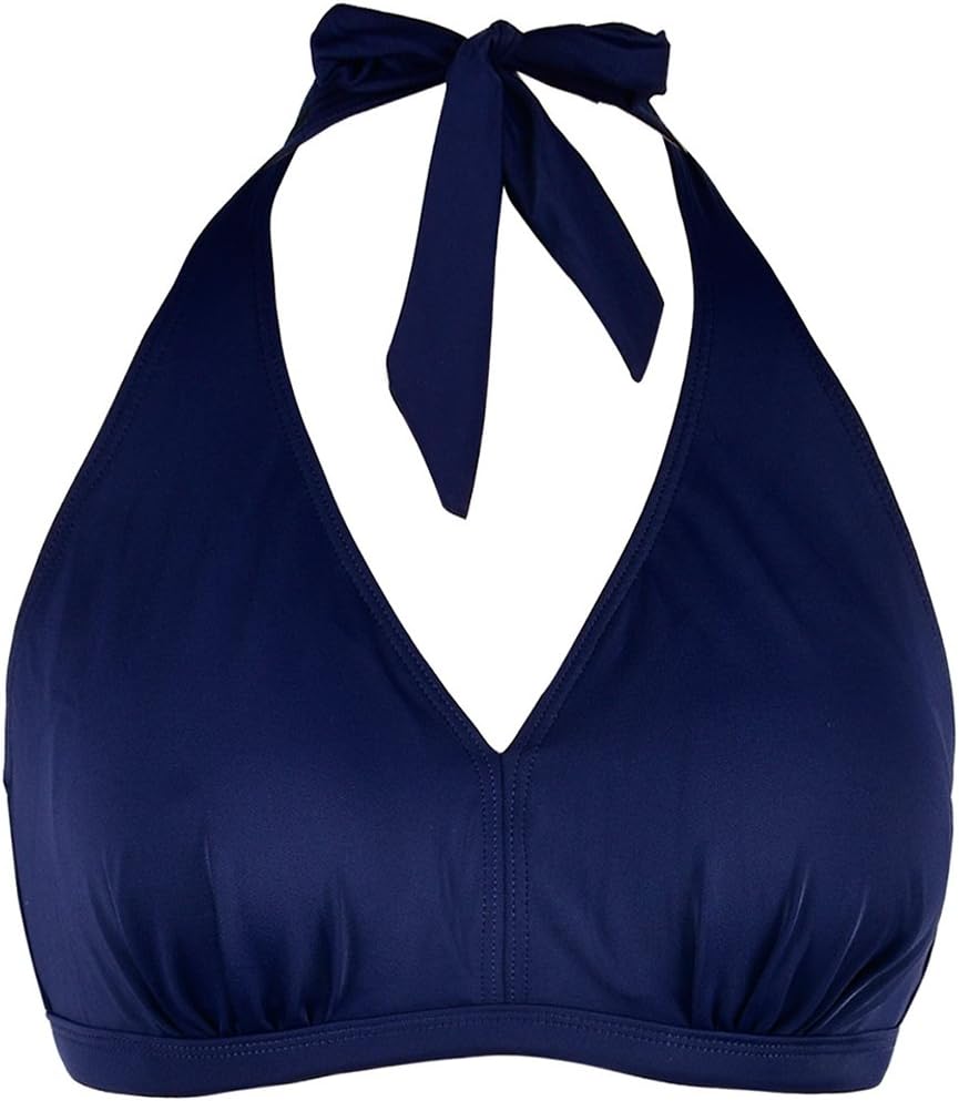 Women's Solid Color Halter Bikini Top