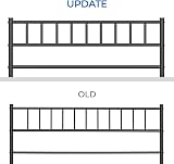 Yaheetech 5ft King Bed Frame Solid Metal with Large Storage Black view 6