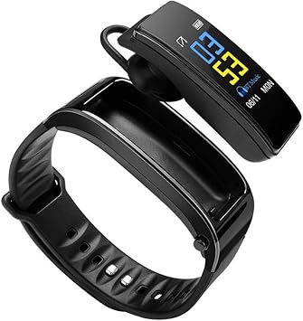 Hozora Pulsera Inteligente Auricular Bluetooth 2 en 1,Fitness ...