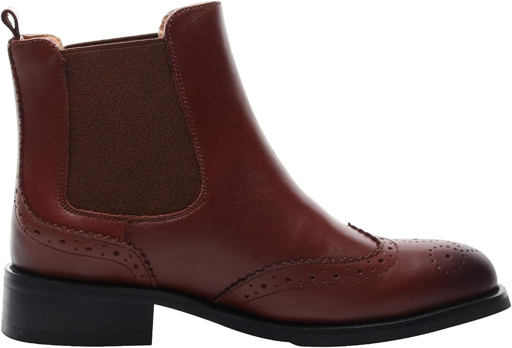 wingtip chelsea boots womens