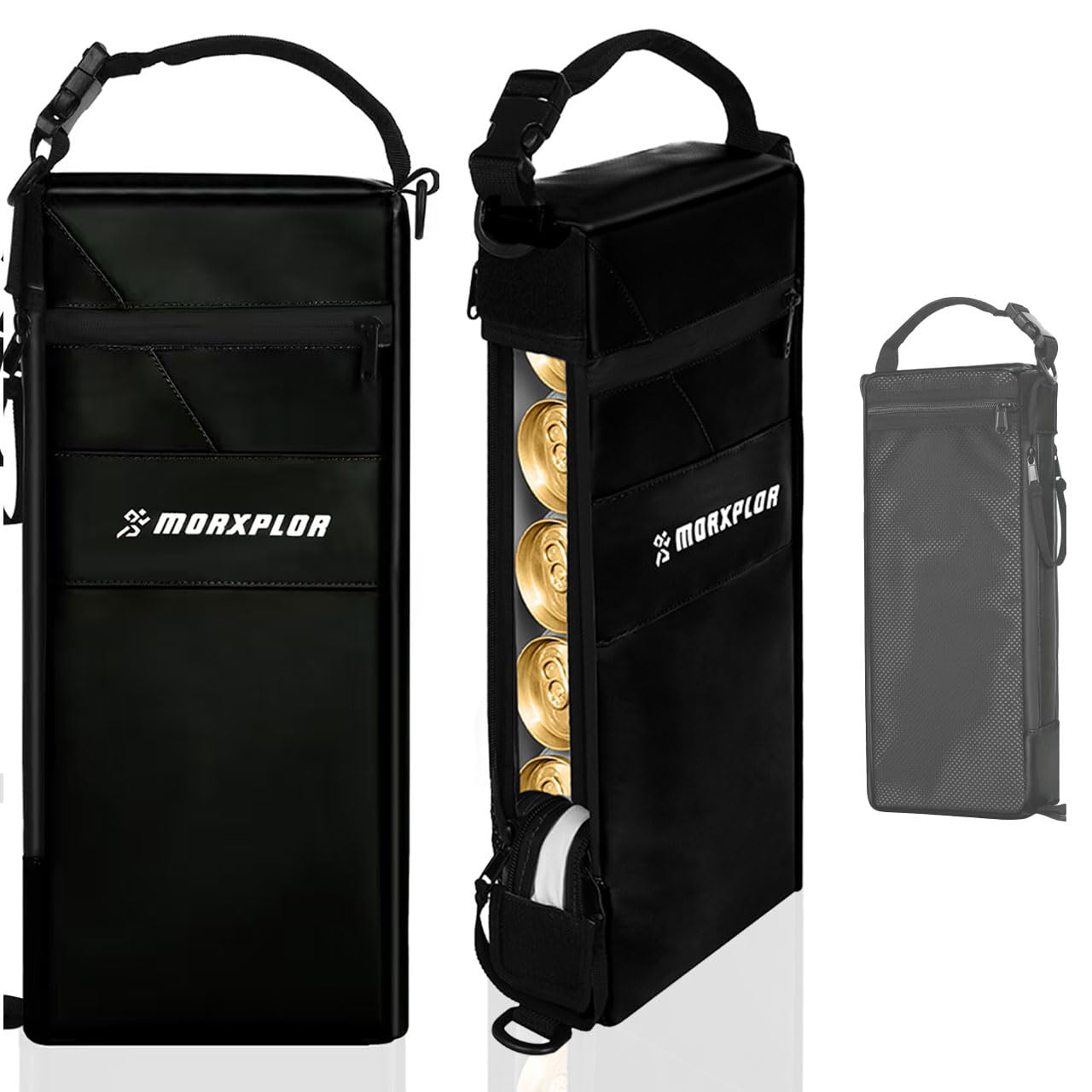 Photo 1 of MORXPLOR Golf Cooler Bag - 6 Can Insulated Beer Sleeve Soft Cooler,Golf Cart Accessories,Golf Club Bag Accessories