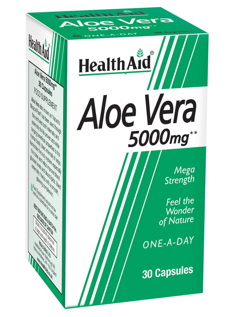 HealthAid Aloe Vera 5000mg 30 Capsules