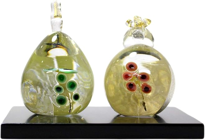 Amazon ガラスのお雛様 うめ雛 Saizou Glass Labo 可児友紀 ハンドメイド ガラスアート 雛人形 ひな人形 おひなさま 桃の節句 オブジェ おしゃれ コンパクト ギフト 平飾り おもちゃ