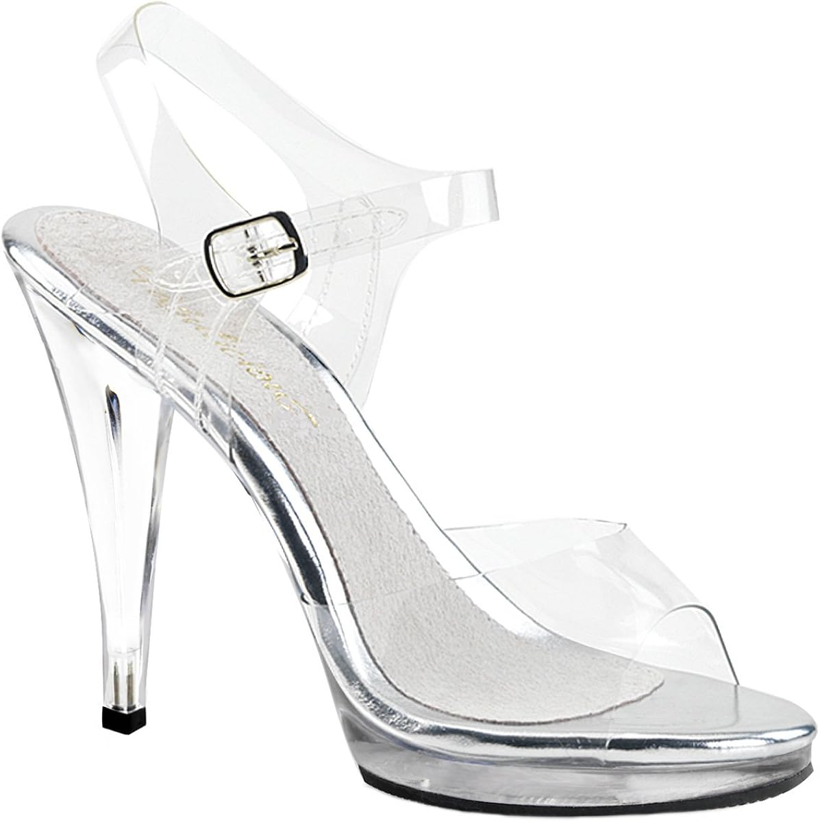clear white sandals