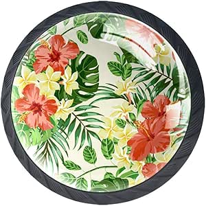 Perillas de gabinete redondas Cajón Manija con tornillos 4 piezas Diy