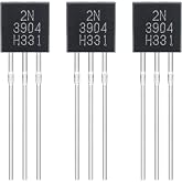 ALLECIN 2N3904 Transistors Silicon NPN General Purpose Amplifier Transistor TO-92 60V 200mA (Pack of 200pcs)
