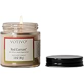 Votivo Red Currant 2.8 oz Discovery Candle | Soy Wax Blend | 25 Hour Burn Time | Candles for Home Scented | Candle Gifts | Highly Scented