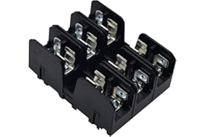 Cooper Bussmann BM6033SQ Buss Fuse Block 30A, 600V Fuse Holder 3 Pole 10×38mm