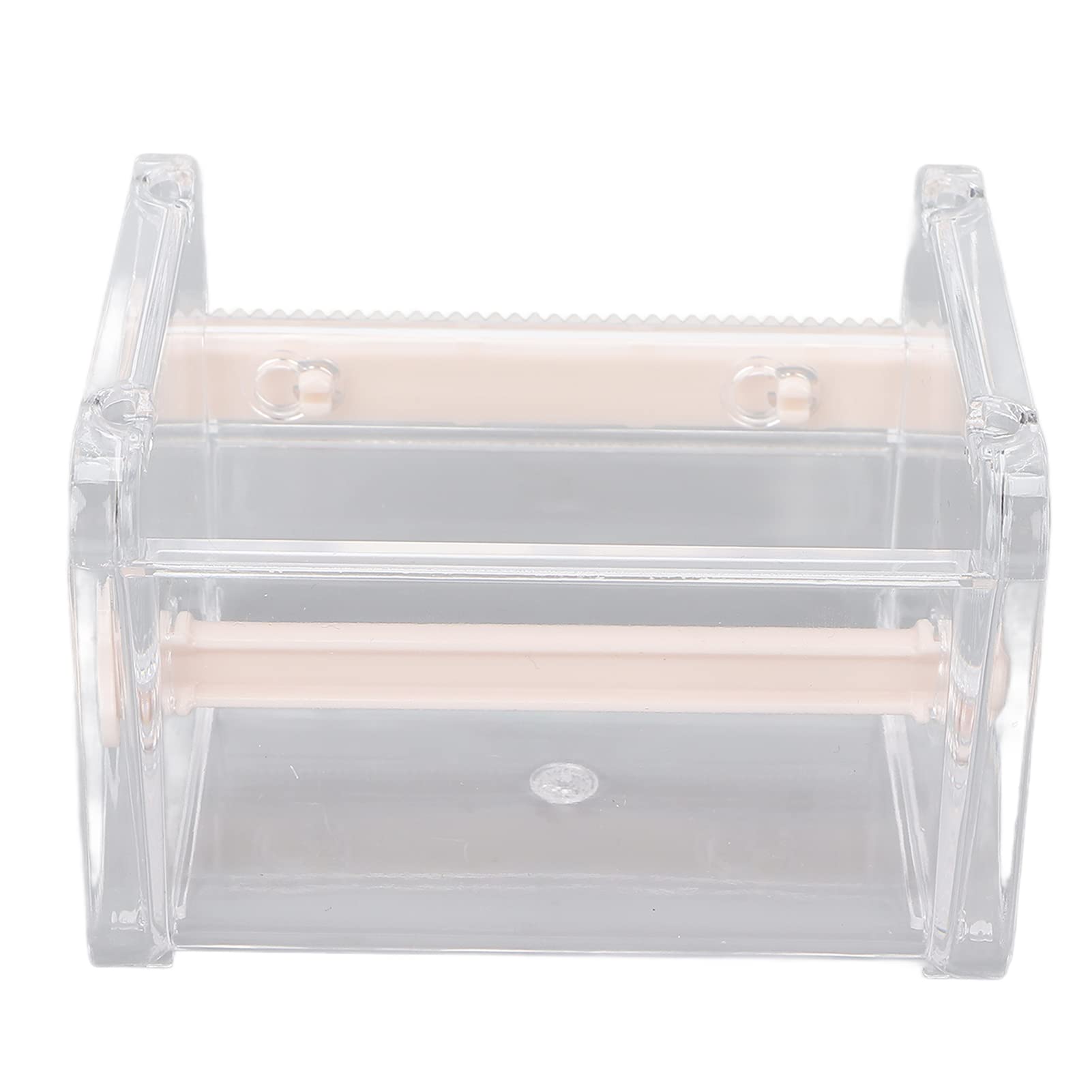 Agatige Washi Tape Dispenser Cutter, Transparent Roll Tape Holder Organizer Masking Tape Desktop Tape DIY Sticker Roll Tape Cutter Holder Storage