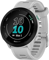 Garmin Forerunner 55 GPS Running Smartwatch 42mm Whitestone