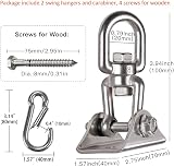 WAREMAID 2 Pack Heavy Duty 360° Swivel Hangers Stainless Steel 450kg view 6
