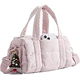 BAGSMART Reiki Gym Bag for Women, Mini/Medium Crossbody Bags for Women, 5L Dance Bag with Detachable Strap, 15L Yoga Mate Bag with Wet & Dry Pocket, Mini/Candy Pink