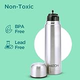 Milton Flip Lid 750 Stainless Steel Bottle 24h Temp Retention 25 oz Silver view 3