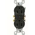 thumbnail image 2 of Leviton 5320-ECP Duplex Receptacle: 15 Amp, 125 Volt, Grounding, Black... 2 of 12