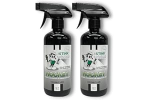 The Stink Solution Hockey Odor Eliminator For Strong Odor: Quickly Banish Sweat & Body Odor From Hockey Gear, Skates, Hockey Bags, Gloves, & More! Safe Hockey Deodorizer - 2 16 oz Bottles Coconut Lime
