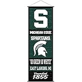 Michigan State Spartans Banner and Scroll Sign