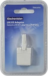 Electrovision US RJ11 to UK BT Plug Adaptor Converter view 2