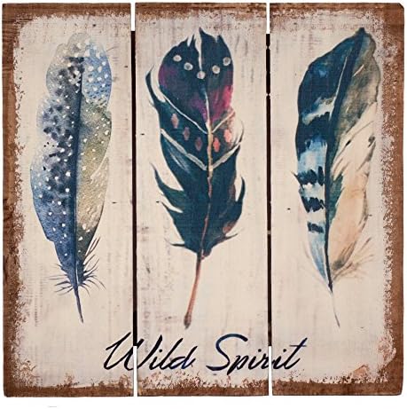 Gainsborough Gifts Wild Spirit Wooden Plant Wall Sign (One Size) (Wood/Blue)