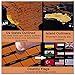 Scratch Off World Map With Clip on Camera Lens for Phone, Scratch off Tool, Microfiber Cloth, and Travel EBook|Detailed Cartographic Poster, Glossy Finish, Easy To Scratch & Wall Hang|32in x 23in