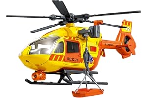 RANHANGQI 15" Rescue Helicopter Toy Light and Sound Rescue Vehicles Toys for Kids Aged 3 Toddler Kids Boys Gifts