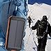 Solar Charger,Dizaul 5000mAh Portable Solar Power Bank Waterproof/Shockproof/Dustproof Dual USB Battery Bank for cell phone,iPhone,Samsung,Android phones,Windows phones,GoPro Camera,GPS and More