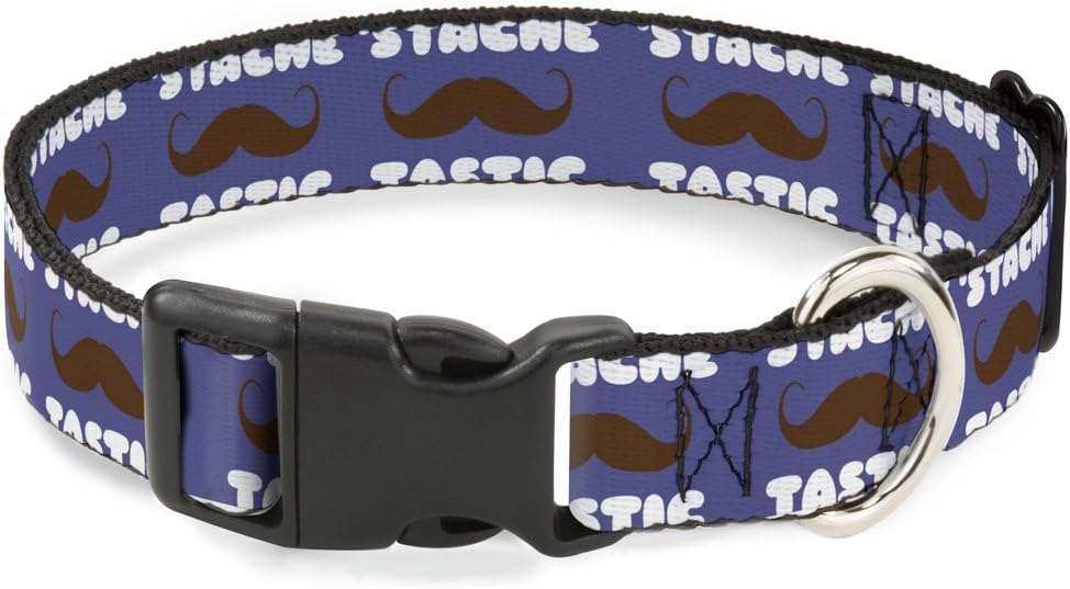 mustache dog collar