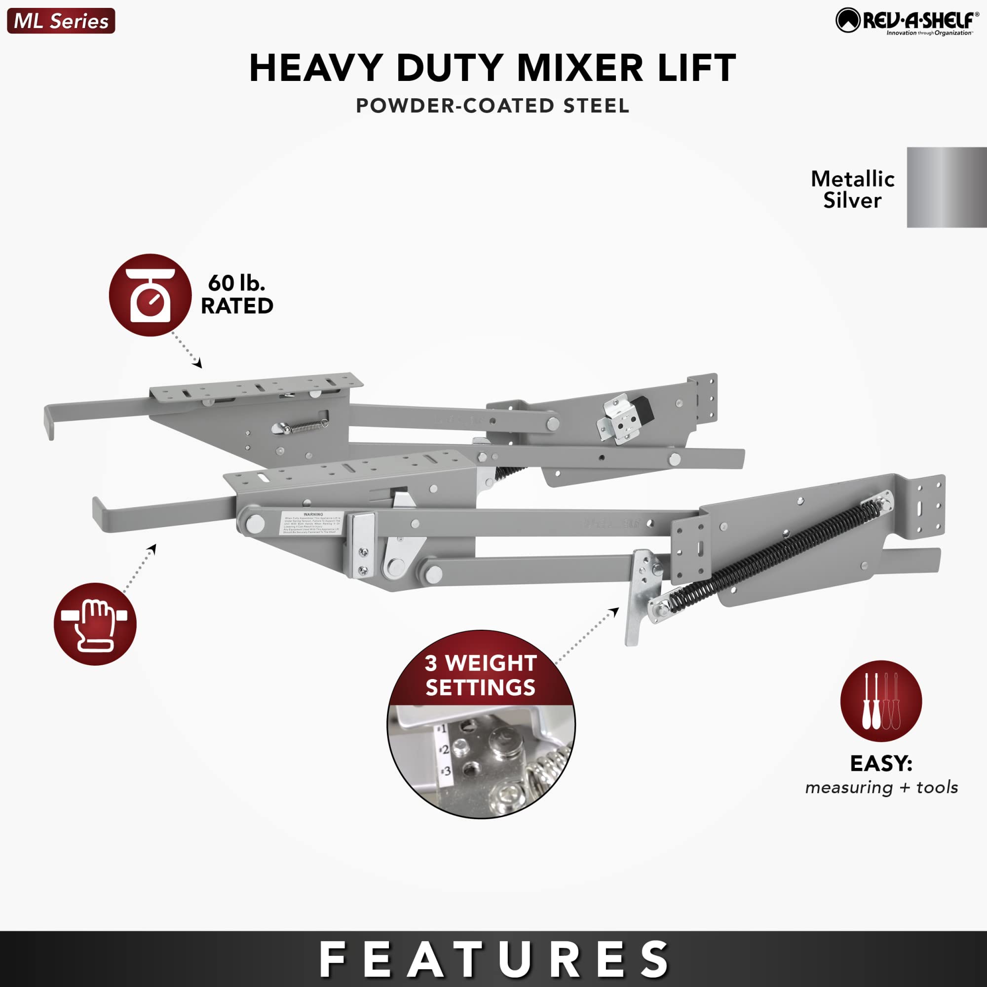 Rev-A-Shelf Heavy-Duty Appliance Lift