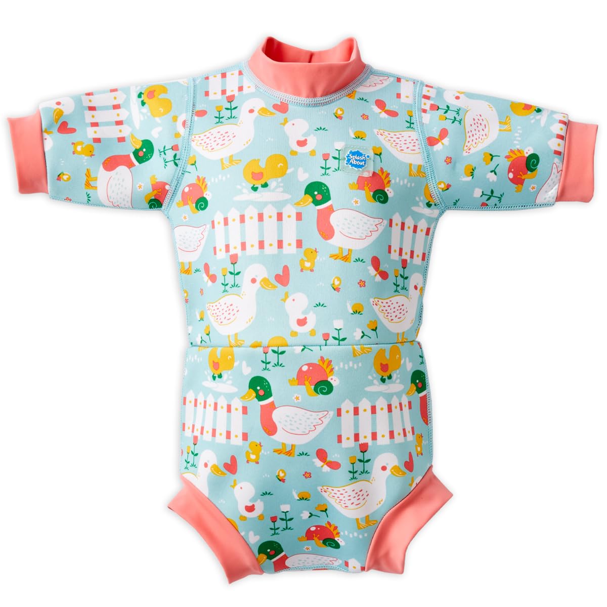 Splash About Happy Nappy Wetsuit Little Ducks 3-6 Months