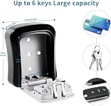 Mitoymia Key Safe Wall Mounted 4 Digit Combination Gray H001 view 4