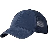 CYGTE Distressed Soft Trucker Hat | XL/XXL Available | Unstructured Vinatge Washed Snapback Baseball Cap for Men Women