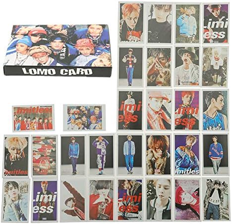Tiffley Time Kpop NCT Lomo Cards, Cute Cartoon NCT127 NCT Dream Photocard Sticker Cards Set for NCT Fans(Style 34-30 Pcs)