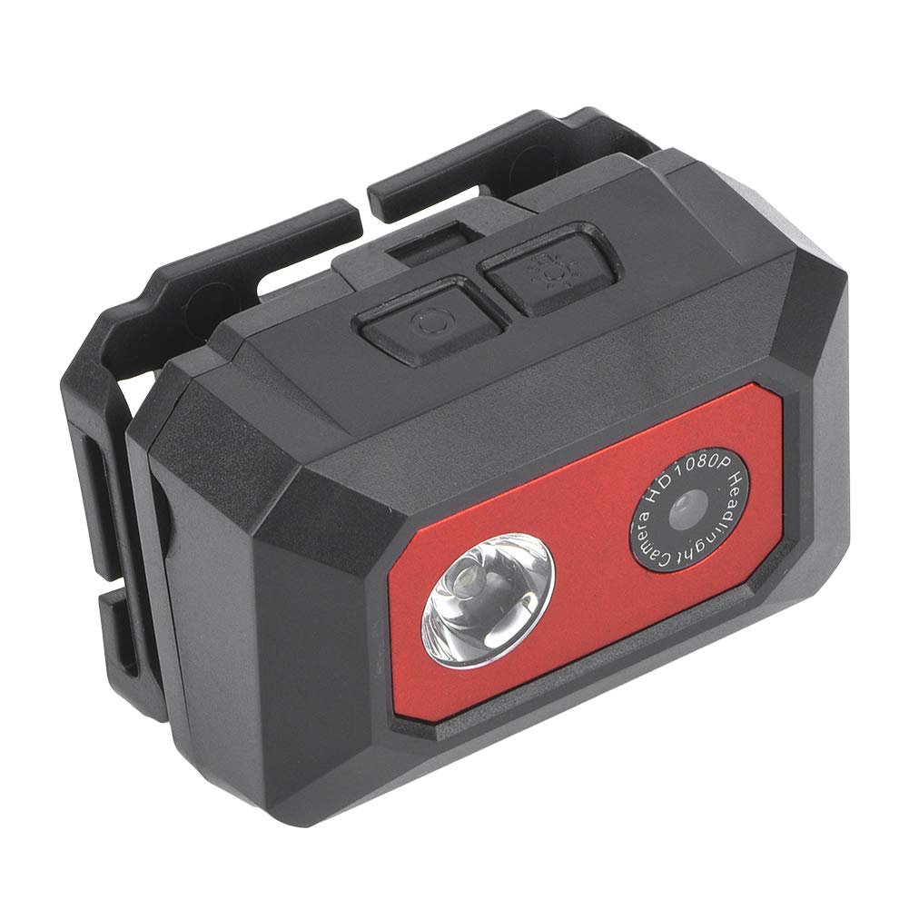 Action Camera Night Vision Head Mounted 1080P HD Sports Camera, Wearable Video Camera Webcam with Led Headlamp and SOS Mode, Up to 32GB, Camcorder for Outdoor Extreme Sports Travel Camera