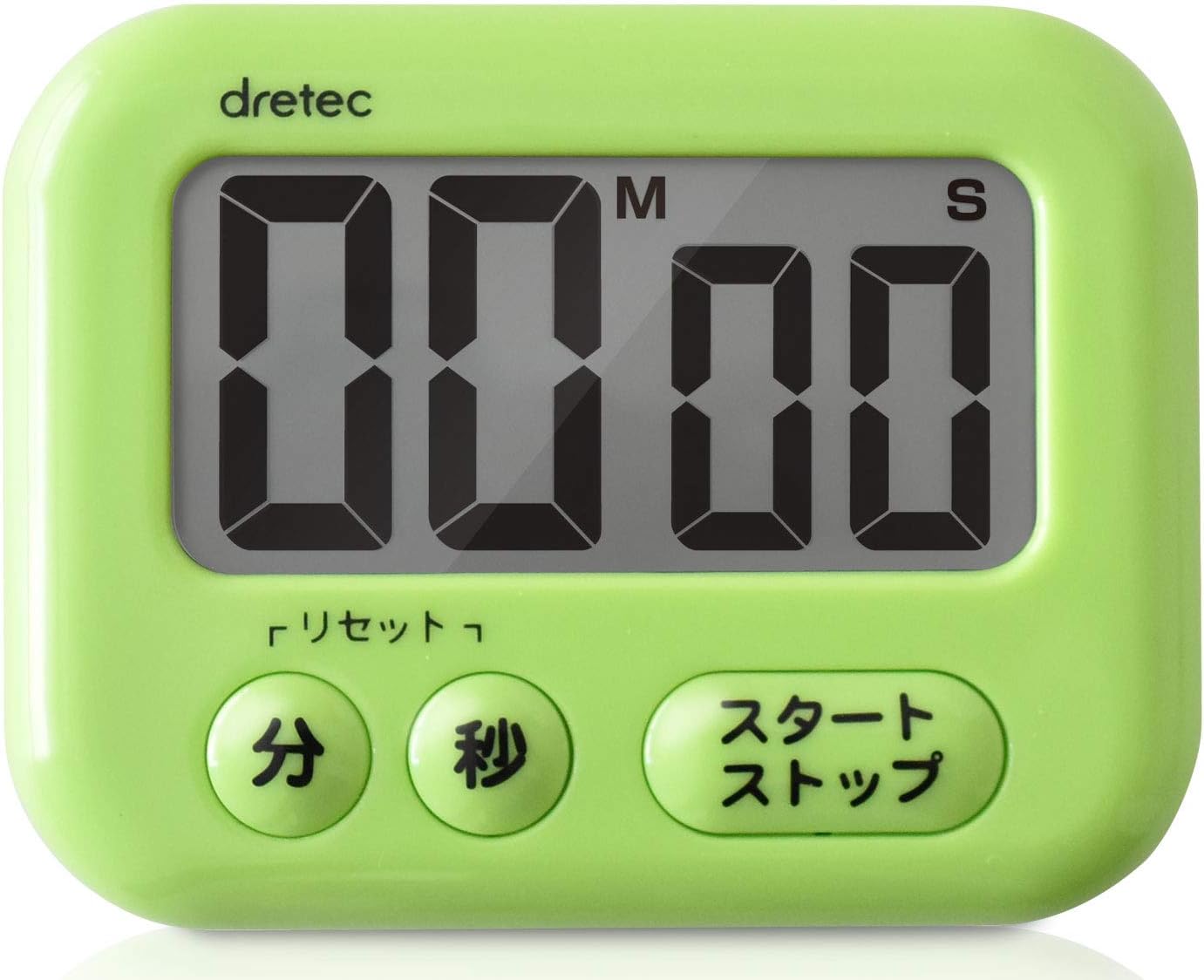 Amazon Dretec ドリテック 見やすい大画面タイマー 最大セット時間99分59秒 簡単操作 シャボン ホワイト T 541gn キッチン タイマー オンライン通販