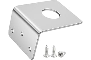 Anina L Bracket for NMO Antenna Mount 3/4 Hole Stainless Steel Bracket Compatible with Car Truck Heavy Duty L-Shaped for Mobi