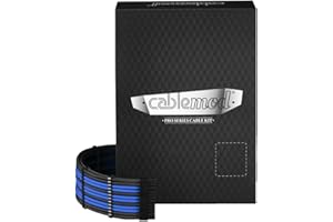 CableMod C-Series PRO ModMesh Cable Kit for Corsair AXi/HXi/RM (Yellow Label) - Black/Blue [CM-PCSI-FKIT-NKKB-R]